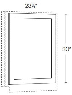 SB10-BDE24 Sydney White Base Decorative End Panel