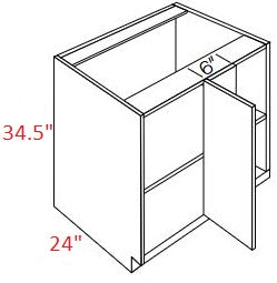 BMM655-BLB39/42-FH Broadway Beach Assembled Corner Base Cabinet