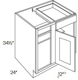L05-BLB48/51 Luxor Harvest RTA Corner Base Cabinet