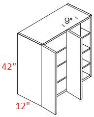 BMM603-WBC42/4542 Broadway Cobalt Assembled Wall Blind Corner Cabinet