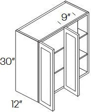EB27-BLW42/4530 Elegant Ocean Assembled Wall Blind Corner Cabinet