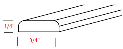 AKEL-BTM8 Essex Lunar Assembled Batten Molding