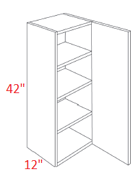 V10-1542 Versailles White Assembled 15x42 Wall Cabinet