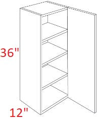 M40-1536 Polar White Assembled 15x36 Wall Cabinet