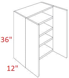 MPM402-2736 Milano Sand Assembled 27x36 Wall Cabinet