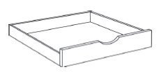 BMM652-POS24 Broadway Walnut Roll Out Tray