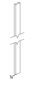 BMM652-F396 Broadway Walnut 3x96 Tall Filler