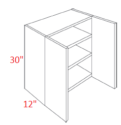 M42-2730 Milano Sand Assembled 27x30 Wall Cabinet