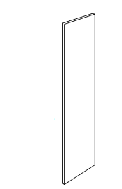 MPM400-WFP15 Polar White Assembled Matching Finished End