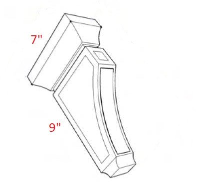 HAG-CBS Harbor Green RTA Decorative Corbel