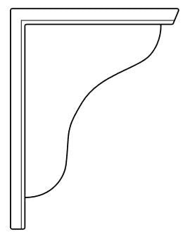 EB23-CBS-6 Elegant Stone Corbel