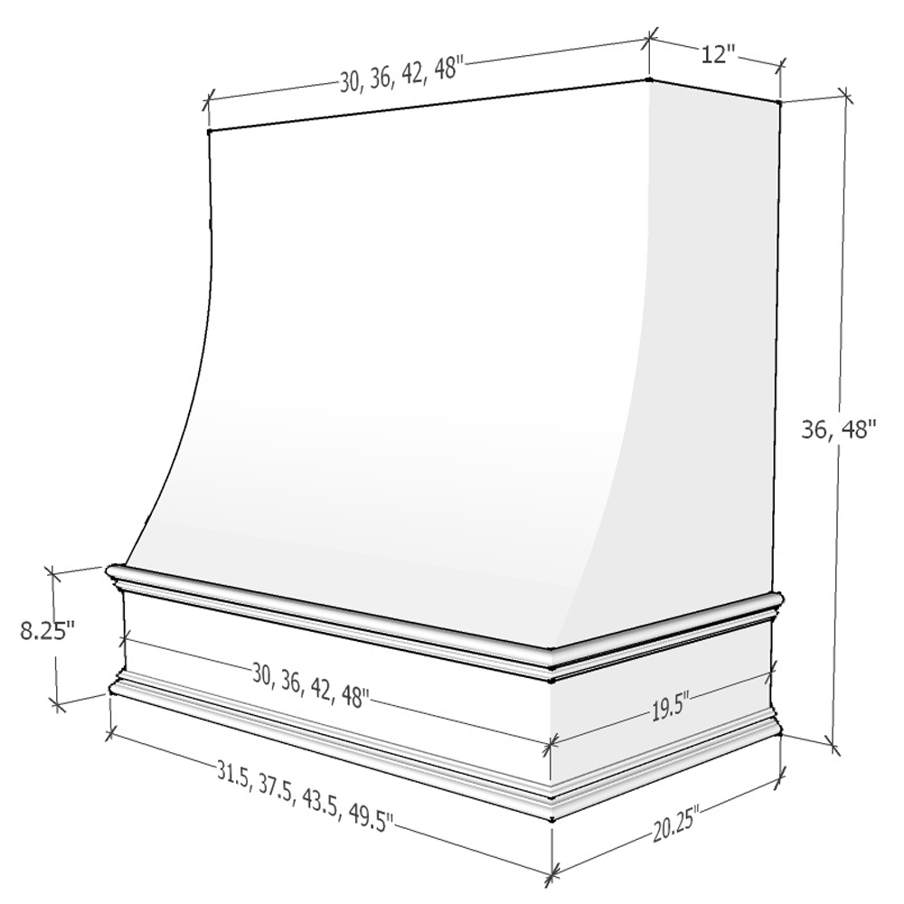 Charlotte - Sloped Classic Moulding Smooth