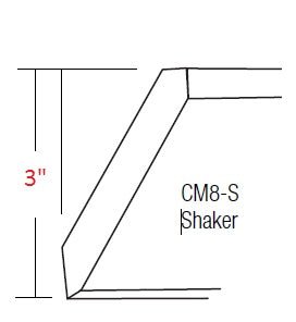 JCS-CM8-S Horizon Cream RTA Crown Molding Shaker