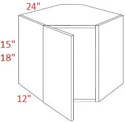 MPM407-CW2415 Milano Obsidian Assembled 24x15 Wall Diagonal Corner Cabinet