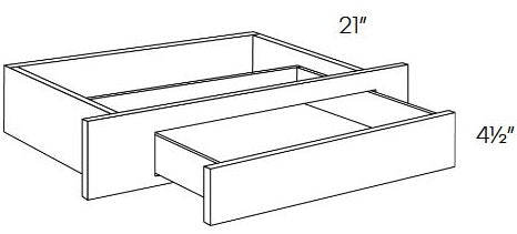 NB10-DD30 Newport White Assembled Desk Drawer