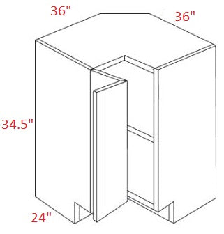 BMM603-ER36 Broadway Cobalt Assembled 36"Easy Reach Corner Cabinet