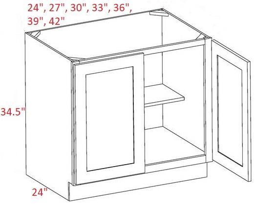 FB27-B27-FH Fashion Ocean Blue Assembled 27" Base Cabinet