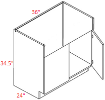 MU1-FS36 Euro Muratti 01 RTA Farm Sink Base Cabinet
