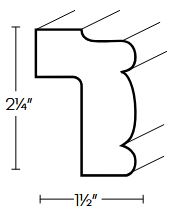 AL11-LTRM Luxor Espresso Decorative Light Rail Molding