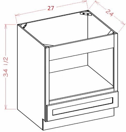 JSG-BMC27 Sterling Gray RTA 27" Microwave Base Cabinet