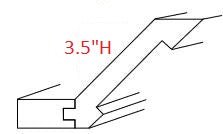 SB10-MFLOCR Sydney White Full Overlay Crown Molding