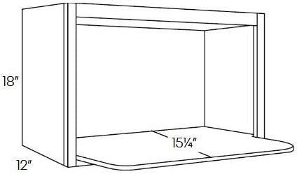 RB23-MW3018 Richmond Stone Microwave Shelf