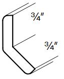 NB10-OCM135 Newport White Angled Outside Corner Molding