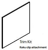 BMM654-OV33-TRM Broadway Driftwood Assembled 33" Oven Cabinet Trim Kit