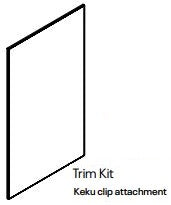 MPM407-OVD30-TRM Milano Obsidian Assembled 30" Double Oven Cabinet Trim Kit