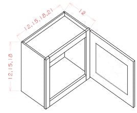 KYM-W1218 Yarmouth RTA 12x18 Wall Cabinet