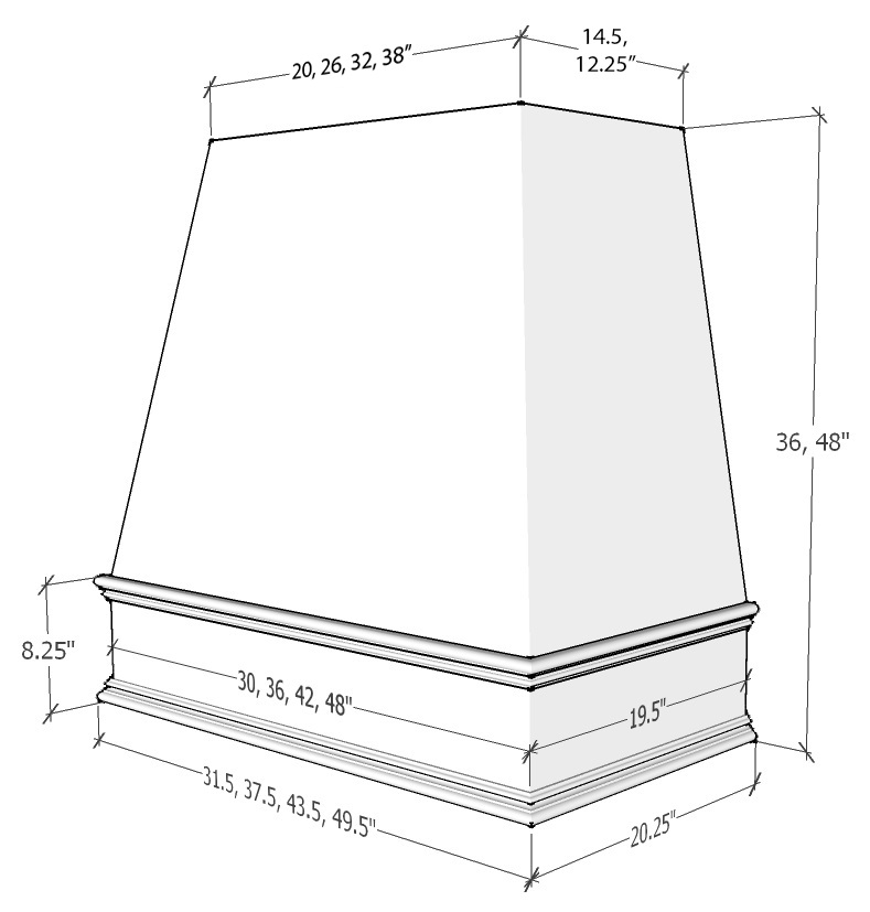 Raleigh - Tapered Classic Moulding Smooth