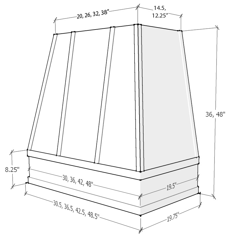 Raleigh - Tapered Flat Moulding Strapped