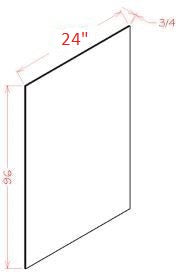 HMD-TS2496 Harbor Black RTA Shelf Board