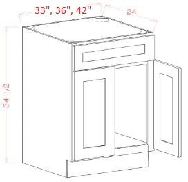 HAG-SB36 Harbor Green RTA 36" Sink Base Cabinet