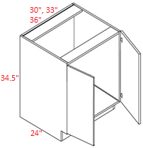 VMC-SB30FD Euro M Cashmere RTA 30" Sink Base Cabinet
