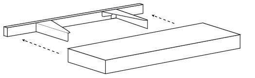 NB10-F-SHELF-42 Newport White Floating Shelf
