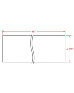 VTM-TK96 Euro Medium Oak Toe Kick Molding