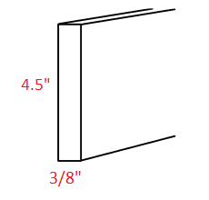 BMM604-TKS Broadway Graphite Toe Kick Molding