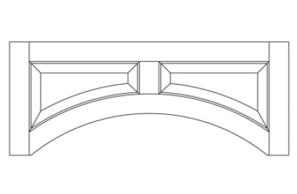 AL-VAL4812 Avalon RTA Arched Valance