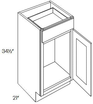 AL11-VB18 Luxor Espresso Assembled 18" Vanity Base Cabinet