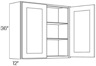 RB10-3336 Richmond White Assembled 33x36 Wall Cabinet