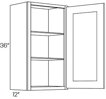NB10-2136 Newport White Assembled 21x36 Wall Cabinet