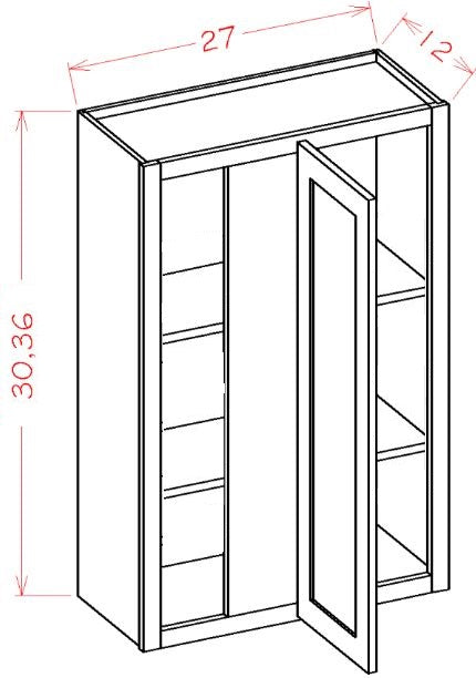 KNR-WBC2730 Essex Norwich RTA Wall Blind Corner Cabinet