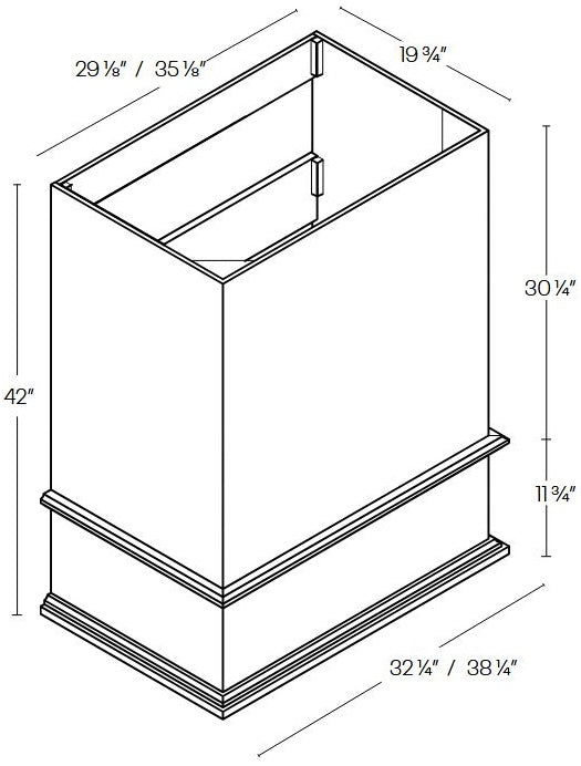 SB200-WHB30 Sydney Ale Boxed Wood Hood