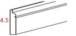 ES-BM8 Horizon Espresso Furniture Base Molding Traditional