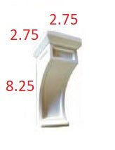 ES-CORBEL-42 Horizon Espresso Decorative Corbel