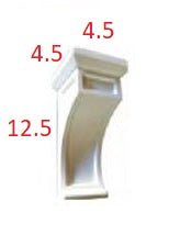 ES-CORBEL-58 Horizon Espresso Decorative Corbel