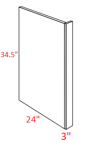 MPM403-DWR3 Milano Seaside Dishwasher Panel