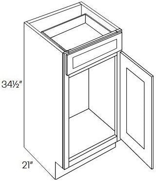 SB102-VB18 Sydney Linen Assembled 18" Vanity Base Cabinet