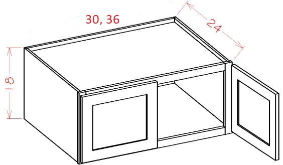 JCS-W301824 Horizon Cream RTA 30x18x24 Wall Cabinet